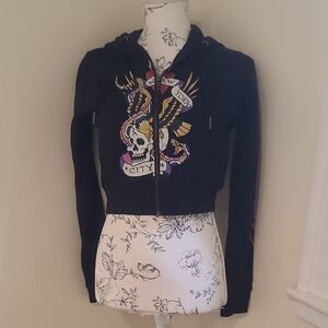 Ed Hardy Kids Black Skull Jacket